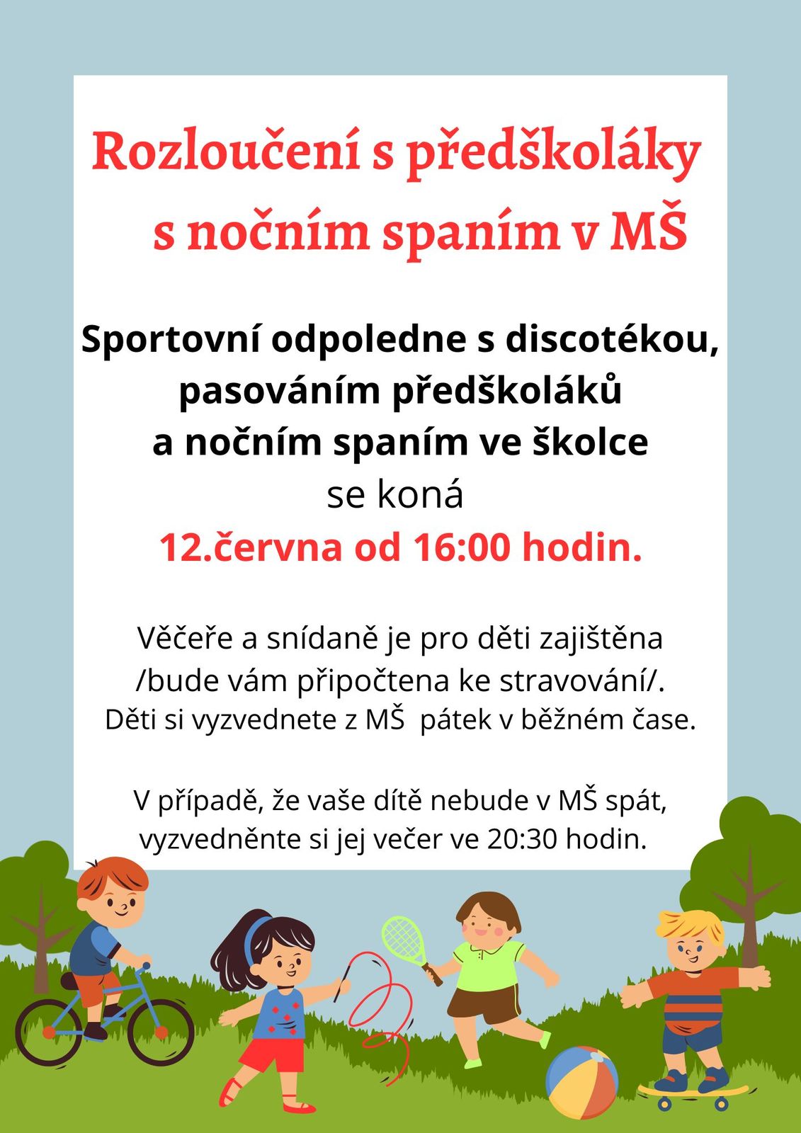 Rozloučení s předškoláky 2025